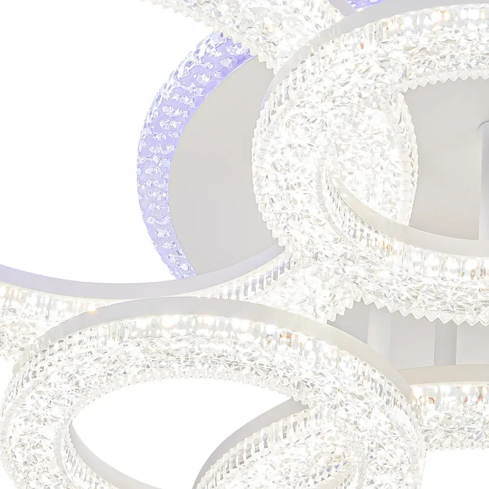 Фото 5 Люстра потолочная светодиодная Escada Alunit с пультом управления 18.2 м² регулируемый белый свет цвет белый Фото 5 Люстра потолочная светодиодная Escada Alunit с пультом управления 18.2 м² регулируемый белый свет цвет белый