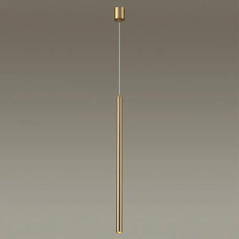 Фото 3 Светильник подвесной светодиодный Odeon Light Fiano Od_4374_3l 1 м² теплый белый (желтый) свет цвет золото