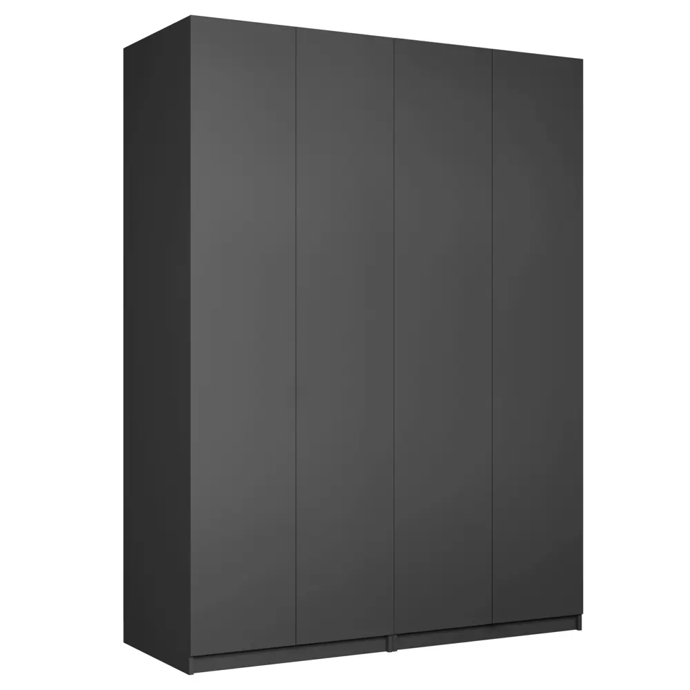 Фото Шкаф распашной Мебельная компания е1 LCKSch_SH_M1_1000_B 162x220x52.5 см ЛДСП цвет серый диамант