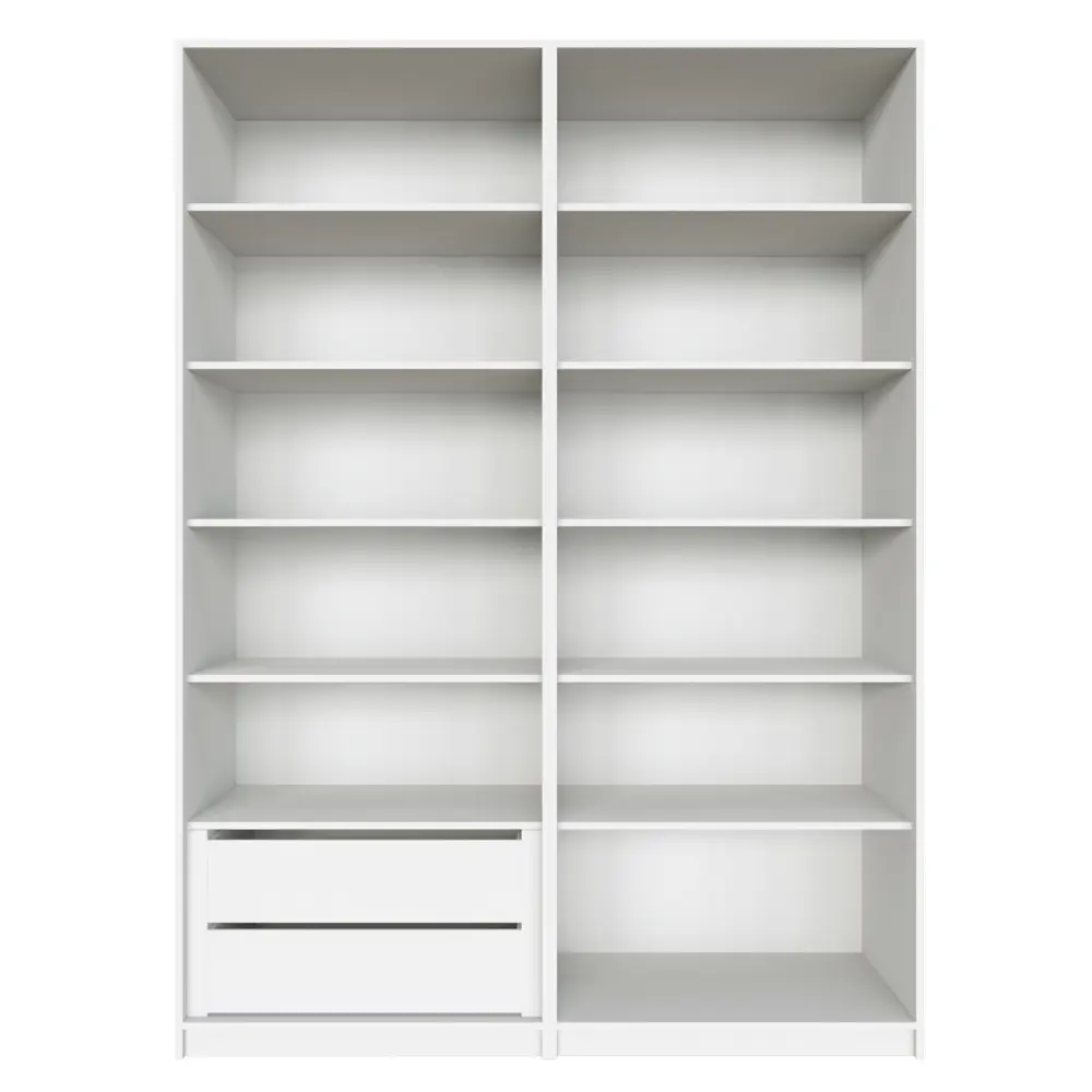 Фото Шкаф распашной Мебельная компания е1 248878 162x220x52.5 см ЛДСП цвет белый снег Фото Шкаф распашной Мебельная компания е1 248878 162x220x52.5 см ЛДСП цвет белый снег