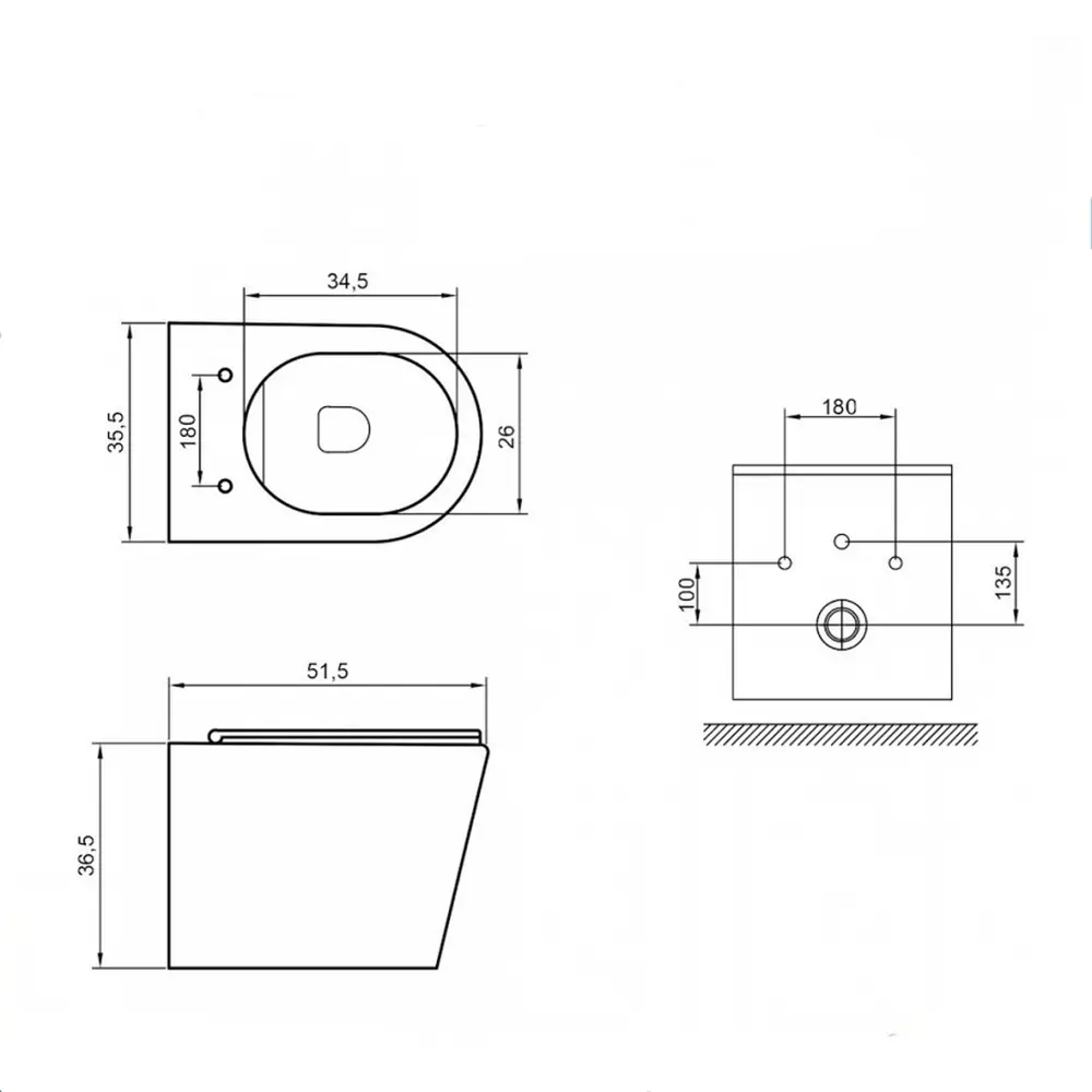 Фото 6 Комплект инсталляция с унитазом Doccia Palm25BM цвет белый Фото 6 Комплект инсталляция с унитазом Doccia Palm25BM цвет белый