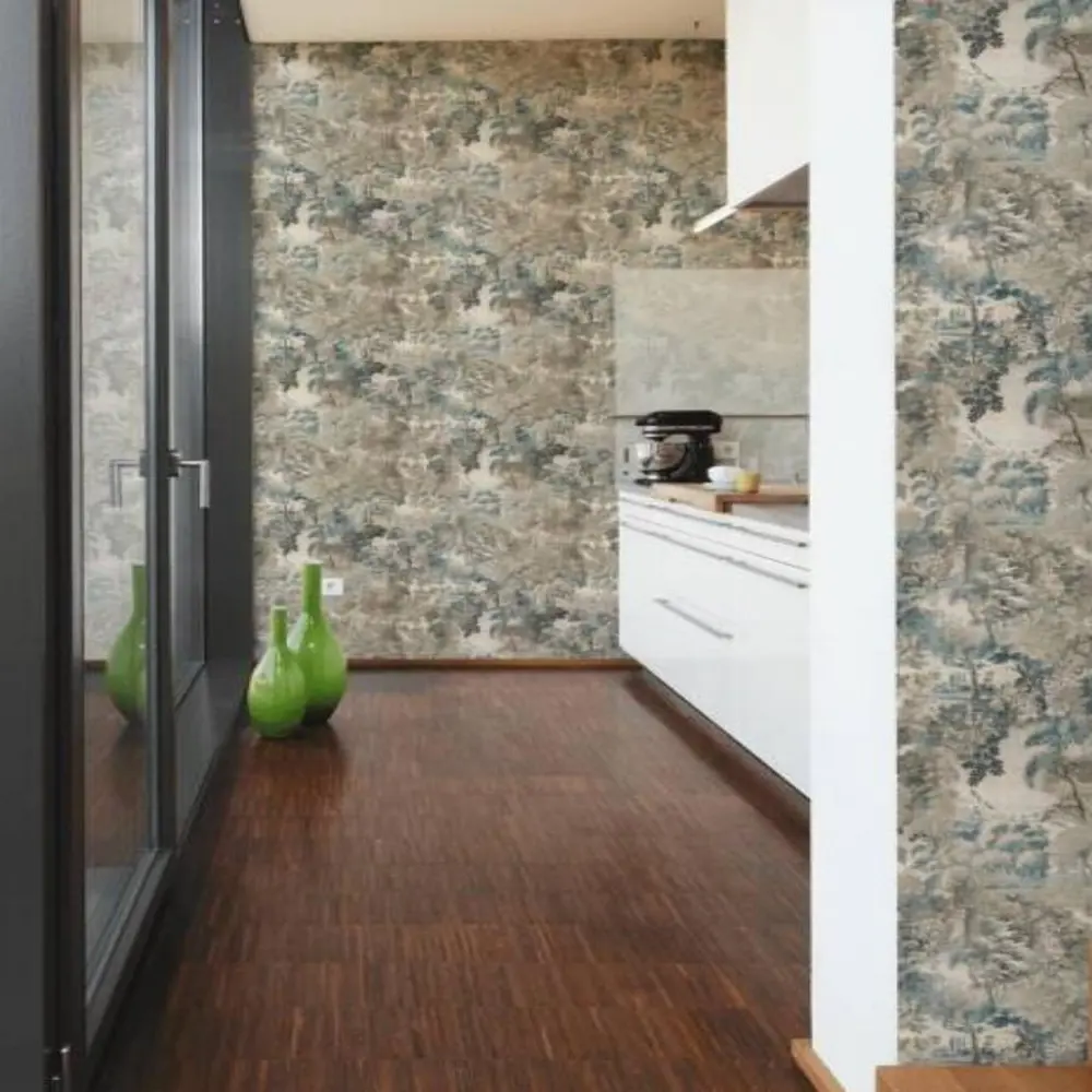 Фото Обои флизелиновые As creation Garda 1.06 м цвет голубой 38731-3