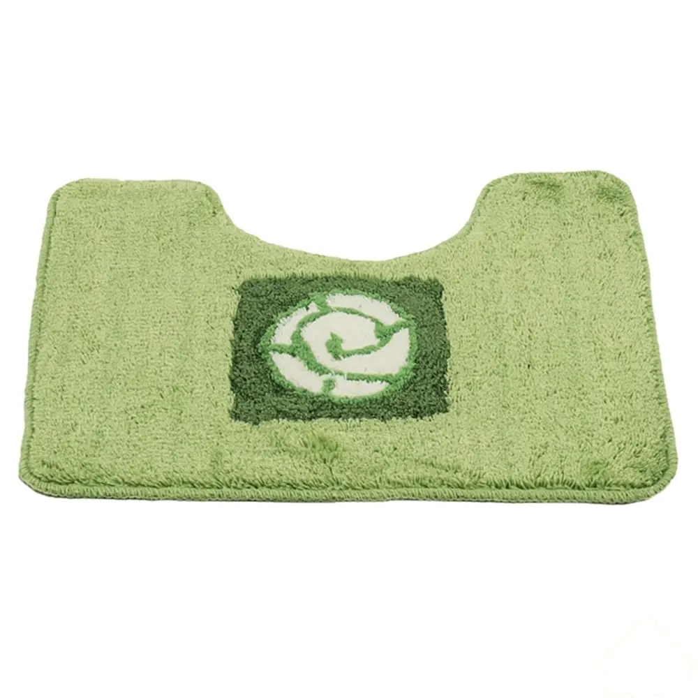 Фото Коврик Ракушка 40x50 см, для туалета, зеленый Фото Коврик Ракушка 40x50 см, для туалета, зеленый