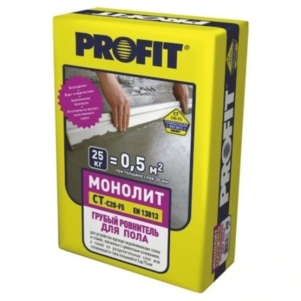 Фото Стяжка пола Profit Монолит 25 кг