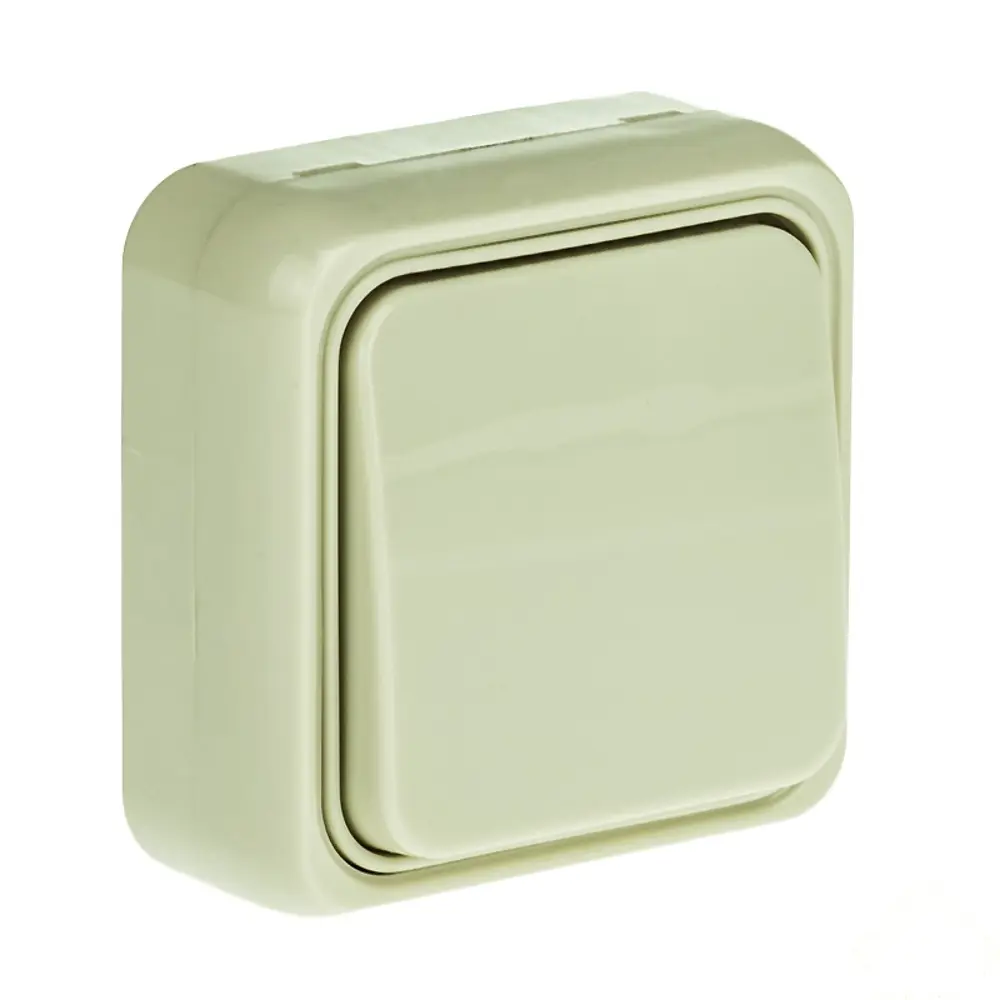 Фото Выключатель LK STANDARD 1 клавиша открытой установки, бежевый Фото Выключатель LK STANDARD 1 клавиша открытой установки, бежевый