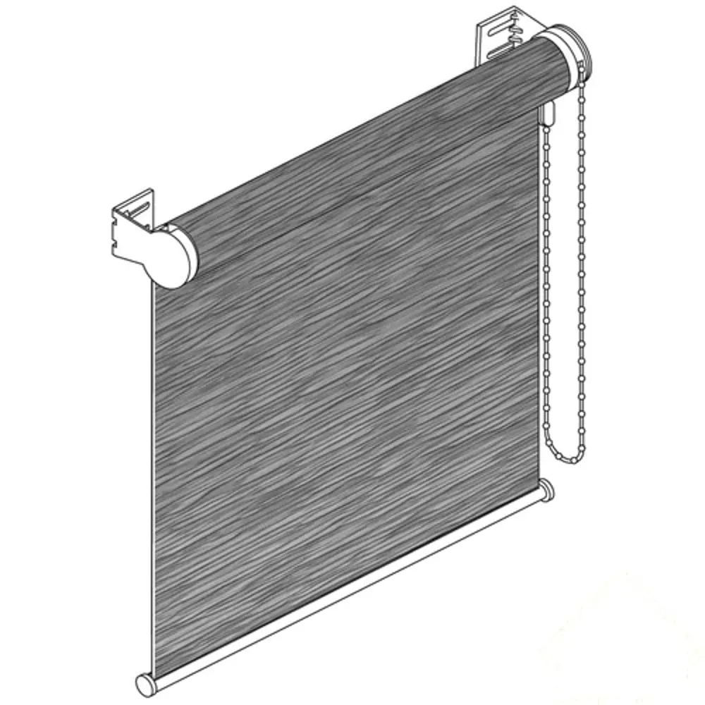 Фото Штора рулонная «Сизаль 3D» 100х175 см цвет серый Фото Штора рулонная «Сизаль 3D» 100х175 см цвет серый