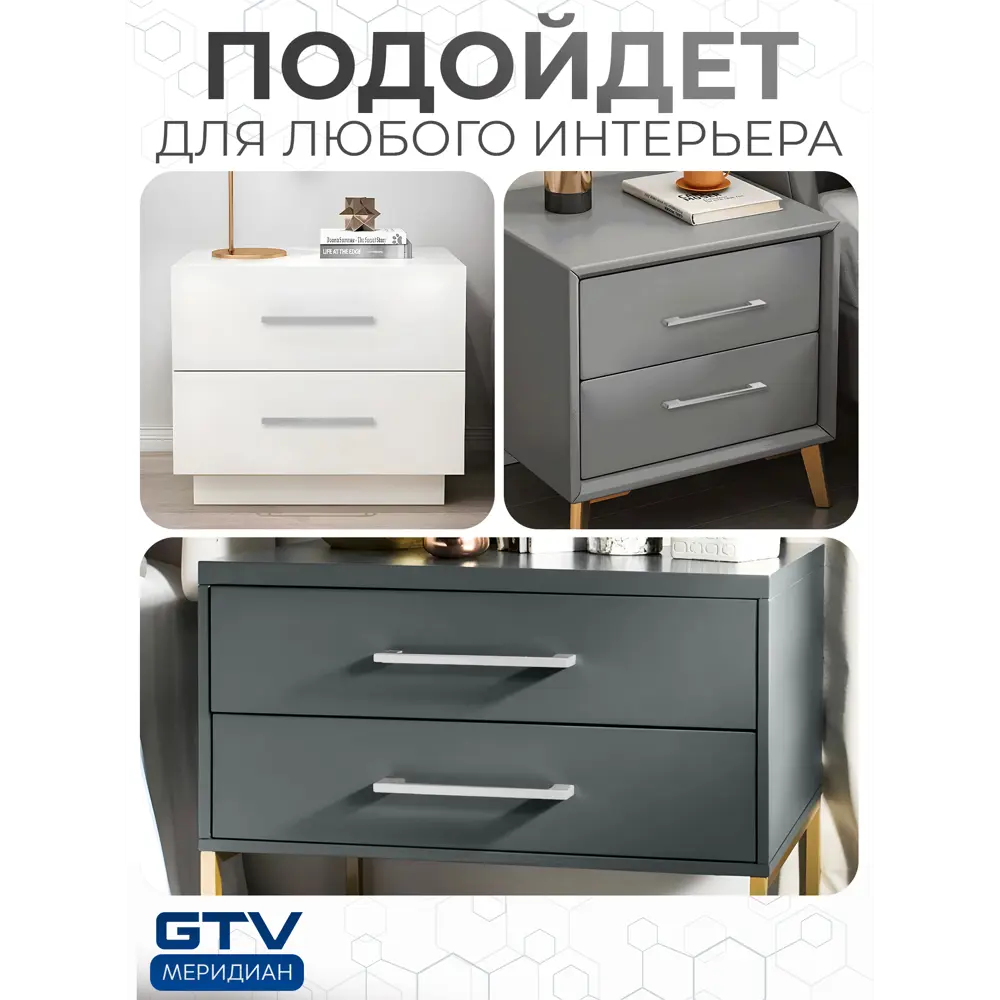 Фото 4 Мебельная ручка-скоба GTV UZ 819-256 алюминий 256 мм Фото 4 Мебельная ручка-скоба GTV UZ 819-256 алюминий 256 мм