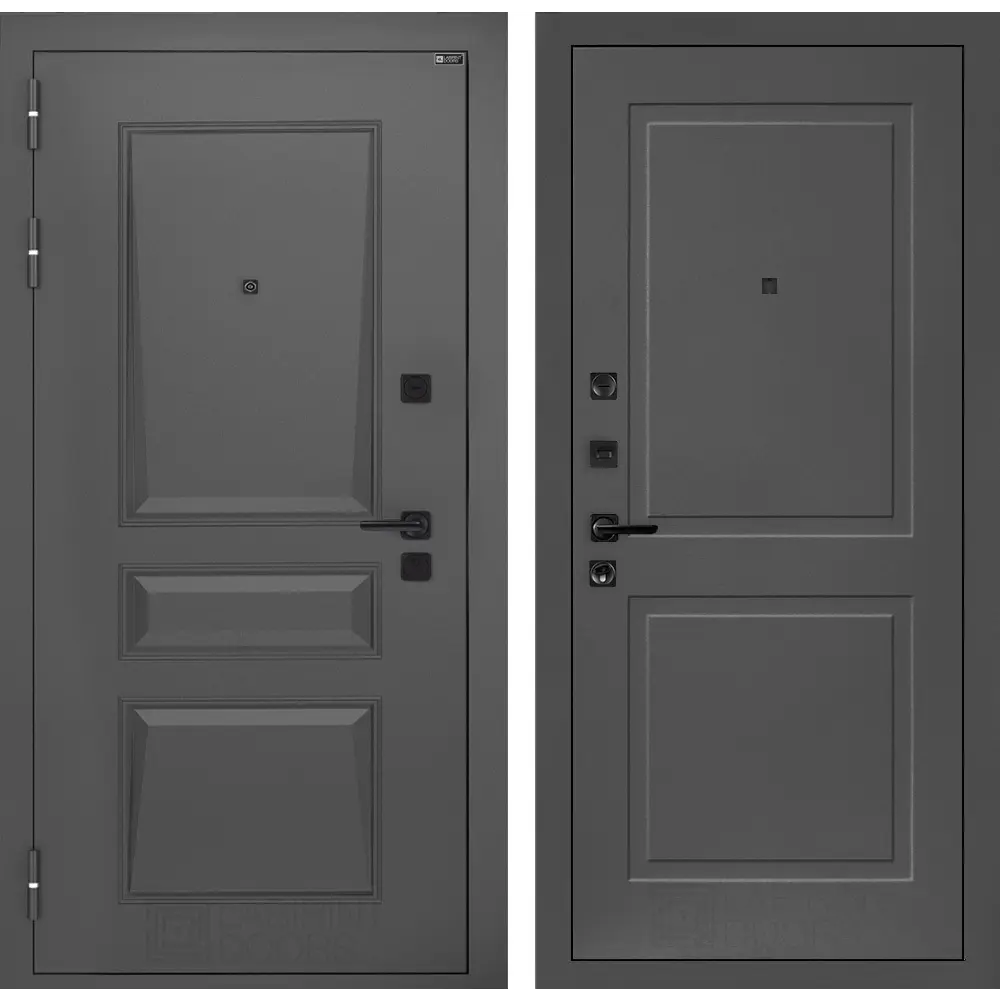 Фото Входная дверь Labirintdoors Орлеан П11 левый 205x88см цвет муар серый 7024 матовый/графит софт Фото Входная дверь Labirintdoors Орлеан П11 левый 205x88см цвет муар серый 7024 матовый/графит софт