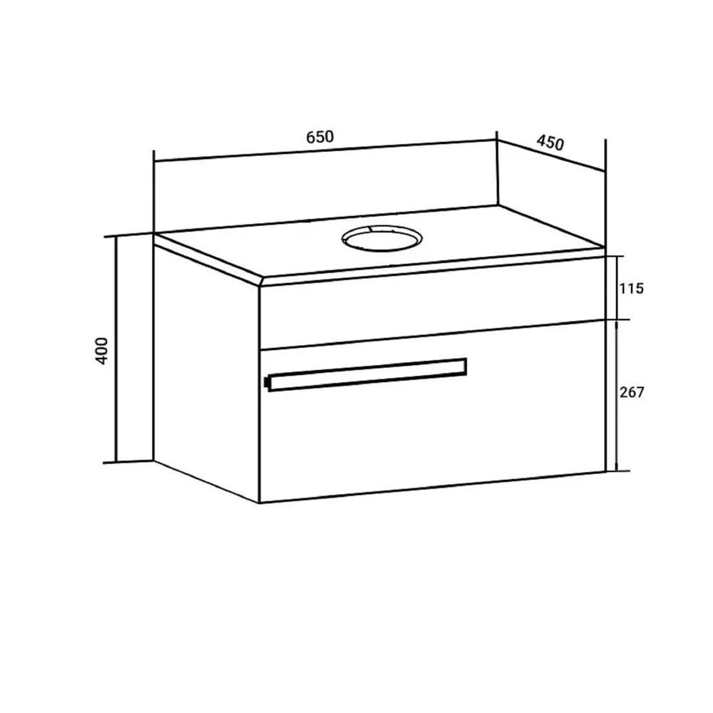 Фото 7 Тумба с раковиной подвесная Runo Вудлайн 65 цвет железный камень, раковина Bella 41x41 Фото 7 Тумба с раковиной подвесная Runo Вудлайн 65 цвет железный камень, раковина Bella 41x41