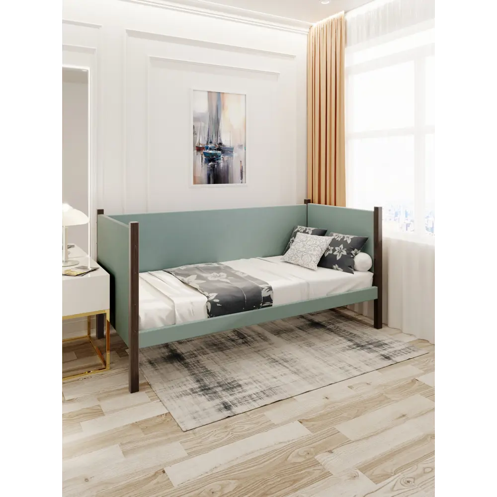 Фото 3 Кровать Solarius Тахта орто основание 90 x 101 x 180 см дерево цвет тиффани;венге Фото 3 Кровать Solarius Тахта орто основание 90 x 101 x 180 см дерево цвет тиффани;венге