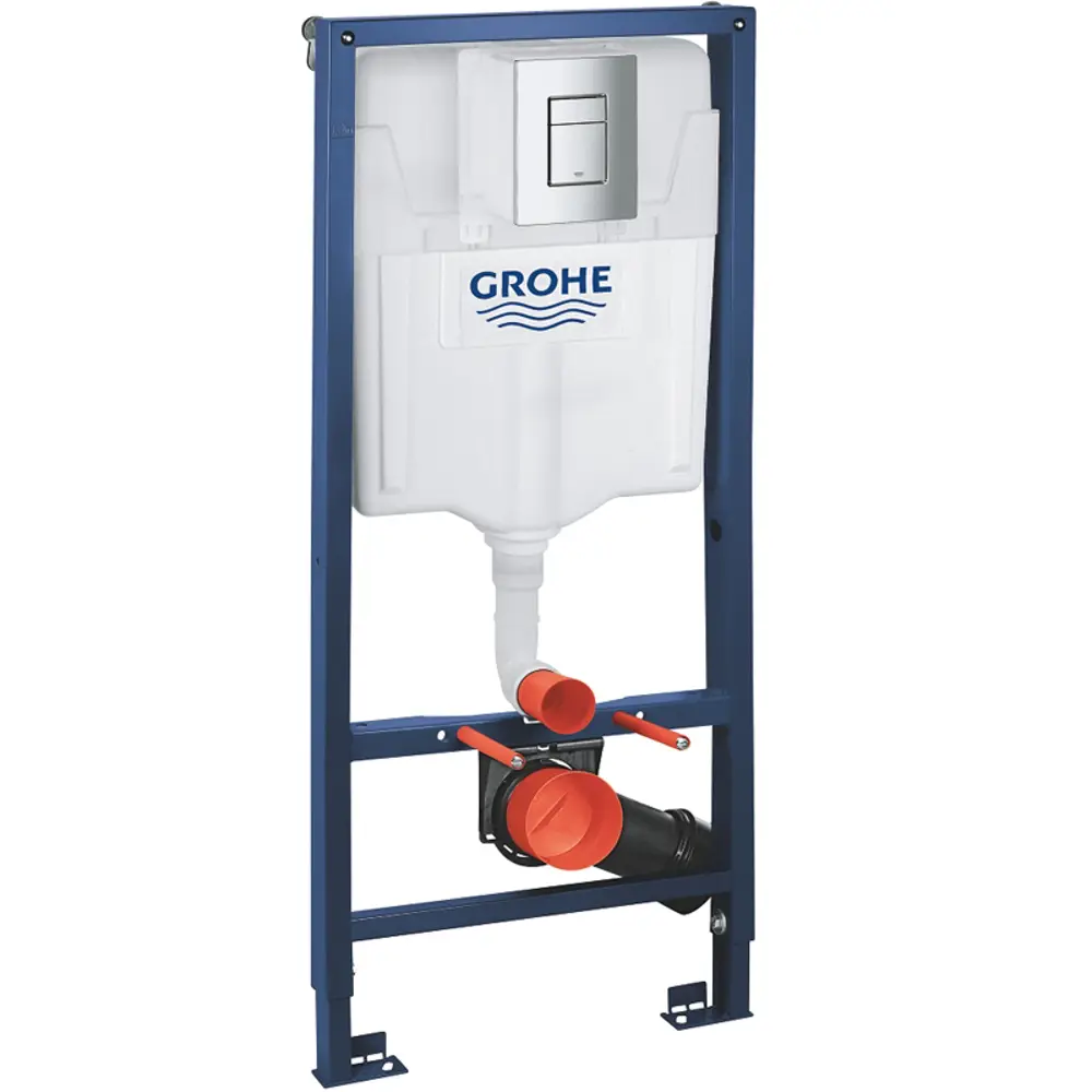 Фото 6 Инсталляция GROHE Rapid SL с клавишей хром и унитаз подвесной безободковый ADT 52x37 микролифт белый глянцевый форма квадрат Фото 6 Инсталляция GROHE Rapid SL с клавишей хром и унитаз подвесной безободковый ADT 52x37 микролифт белый глянцевый форма квадрат