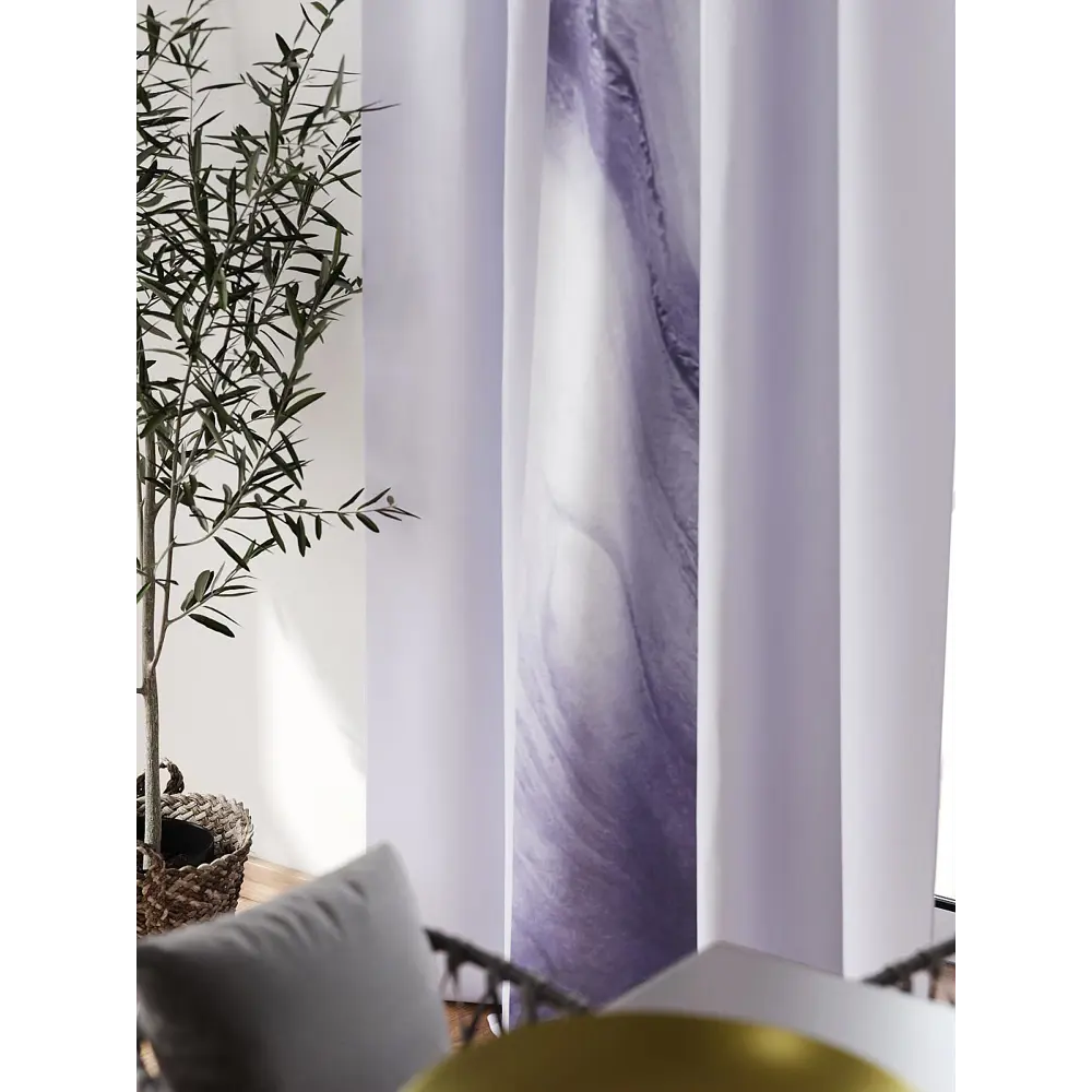 Фото 3 Штора блэкаут на шторной ленте Comfy Way Флонтос - 133 CW594133-260, 260x150 см, цвет сиреневый Фото 3 Штора блэкаут на шторной ленте Comfy Way Флонтос - 133 CW594133-260, 260x150 см, цвет сиреневый