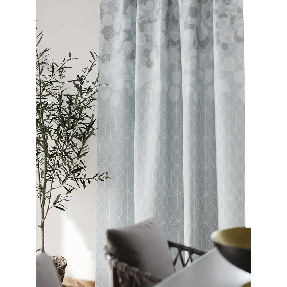 Фото Штора блэкаут на шторной ленте Comfy Way Флонтос - 42 CW594042-260, 260x150 см, цвет голубой Фото Штора блэкаут на шторной ленте Comfy Way Флонтос - 42 CW594042-260, 260x150 см, цвет голубой