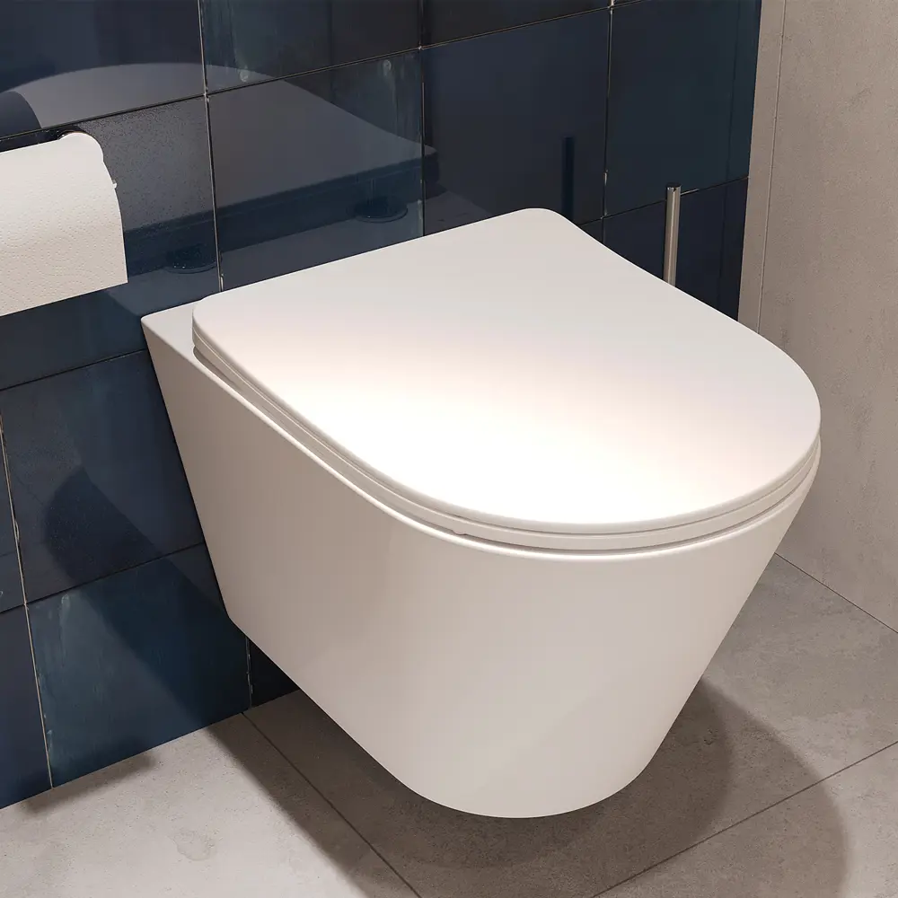 Фото 7 Комплект инсталляция Teymi Aina 50 T70033 с клавишей Aina белый матовый T70020WM и унитаз 52.5x36 безободковый белый глянцевый Фото 7 Комплект инсталляция Teymi Aina 50 T70033 с клавишей Aina белый матовый T70020WM и унитаз 52.5x36 безободковый белый глянцевый