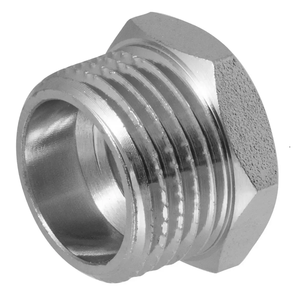 Фото 4 Футорка MPF 1/2"x1/4" ВР-НР латунь Фото 4 Футорка MPF 1/2"x1/4" ВР-НР латунь