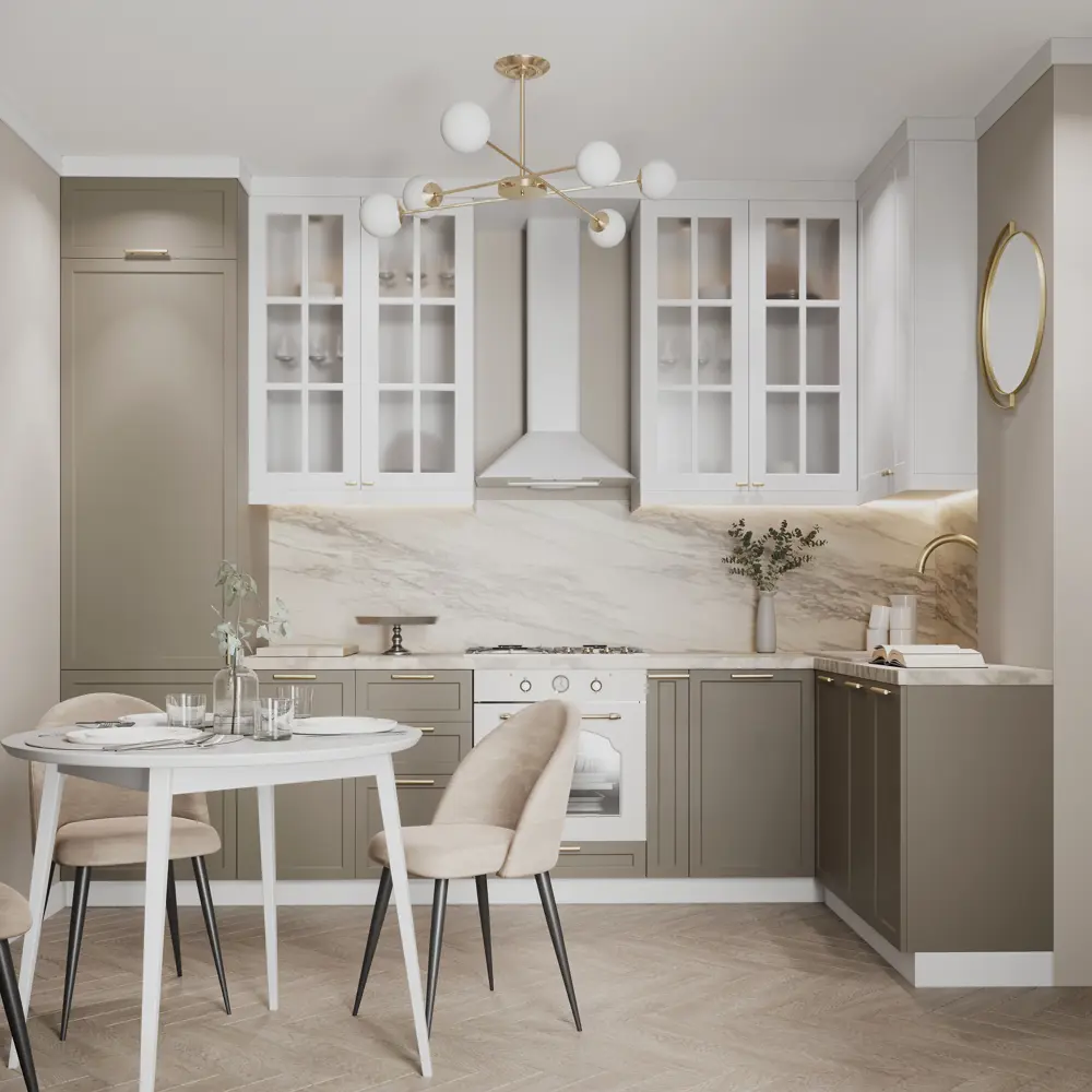 Фото 6 Фасад кухонного шкафа Ньюпорт 39.7x102.1 см KONSENSA ЛДСП цвет бежевый