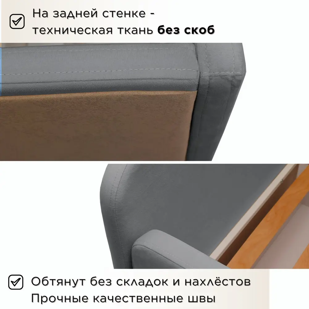 Фото 5 Кровать Dardav Бимбо ББ190-В32ТС-КМБН 201 x 79 x 93 см ДСП цвет темно-серый Фото 5 Кровать Dardav Бимбо ББ190-В32ТС-КМБН 201 x 79 x 93 см ДСП цвет темно-серый