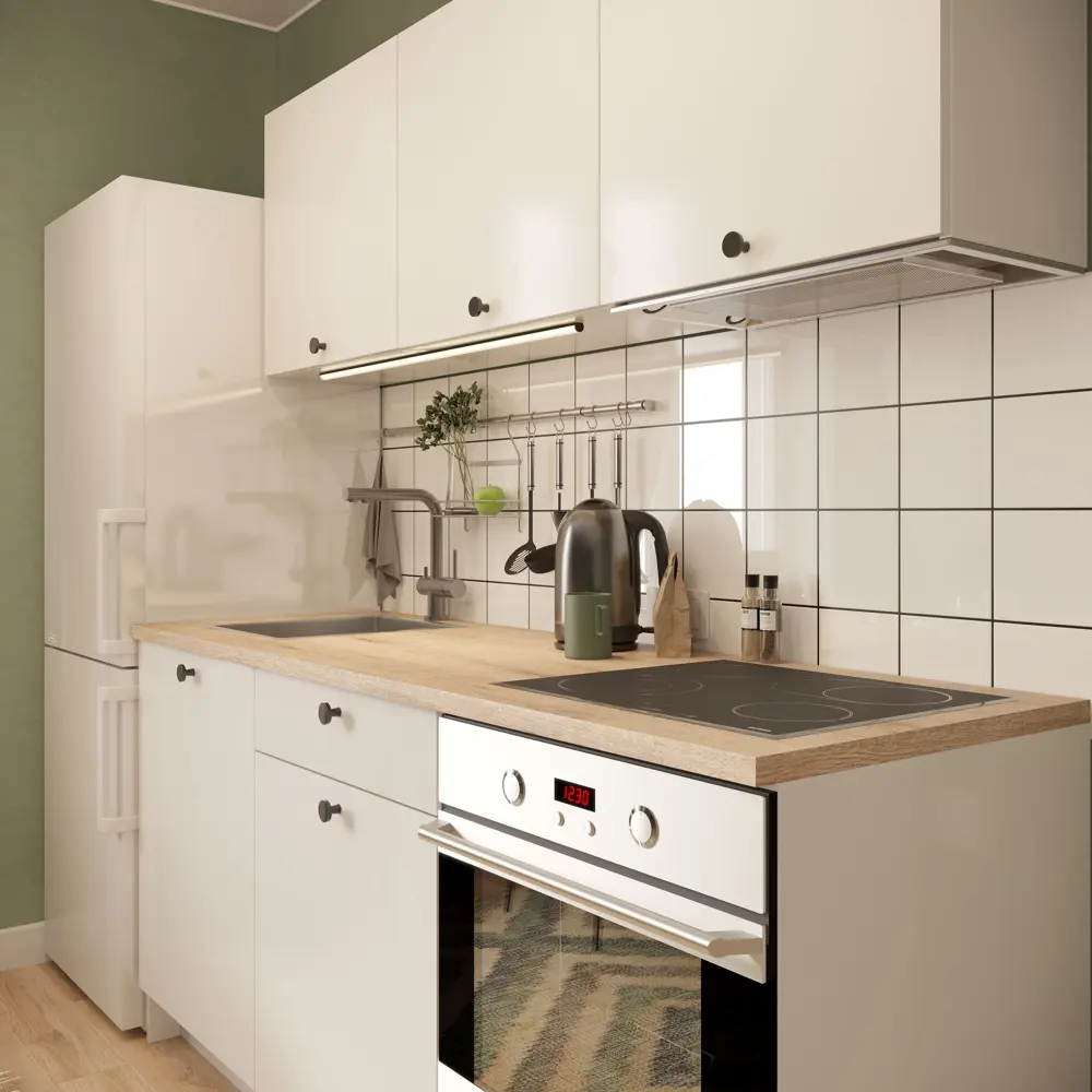 Фото 23 Кухонный шкаф навесной Solna Liva 120x60x31 см ЛДСП цвет белый Фото 23 Кухонный шкаф навесной Solna Liva 120x60x31 см ЛДСП цвет белый