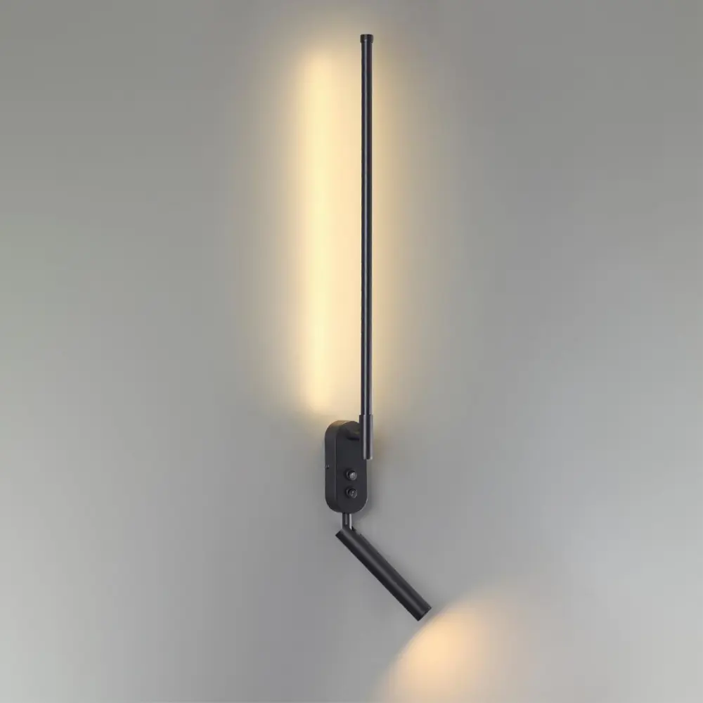 Фото 3 Настенный светильник светодиодный Lumion Ferris 5680/9wl теплый белый (желтый) свет цвет черный Фото 3 Настенный светильник светодиодный Lumion Ferris 5680/9wl теплый белый (желтый) свет цвет черный