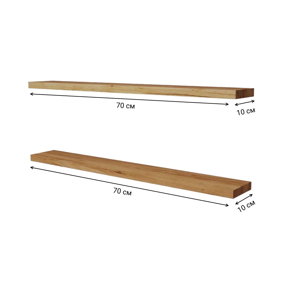 Фото 3 Полка Easy kitchen 70x10 см ЛДСП цвет дуб Фото 3 Полка Easy kitchen 70x10 см ЛДСП цвет дуб