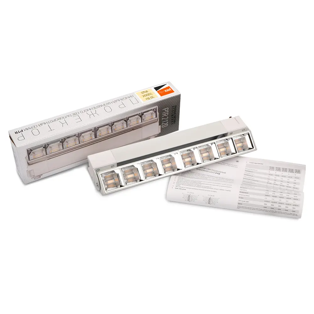 Фото 4 Трековый светильник-прожектор Jazzway PTR 2120R светодиодный 20 Вт 3000 К однофазный цвет белый Фото 4 Трековый светильник-прожектор Jazzway PTR 2120R светодиодный 20 Вт 3000 К однофазный цвет белый