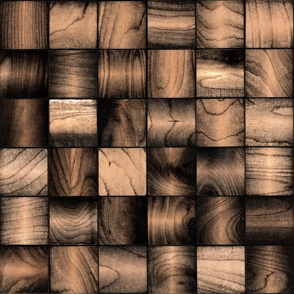 Фото 2 Панель-мозаика Gluten lignum Эшфорд коричневый 300x300x4мм 0.09м² 22шт ячейка 50x50мм Фото 2 Панель-мозаика Gluten lignum Эшфорд коричневый 300x300x4мм 0.09м² 22шт ячейка 50x50мм
