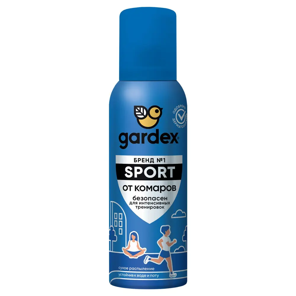 Фото Репеллент для защиты от комаров Gardex Sport аэрозоль 100 мл Фото Репеллент для защиты от комаров Gardex Sport аэрозоль 100 мл