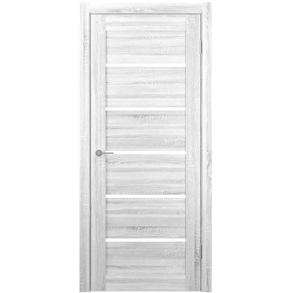 Фото Дверь межкомнатная Unidoors Геометрия 22 ПО остеклённая 70х200см ПВХ цвет сонома светлый лайт матовый без замка и петель Фото Дверь межкомнатная Unidoors Геометрия 22 ПО остеклённая 70х200см ПВХ цвет сонома светлый лайт матовый без замка и петель