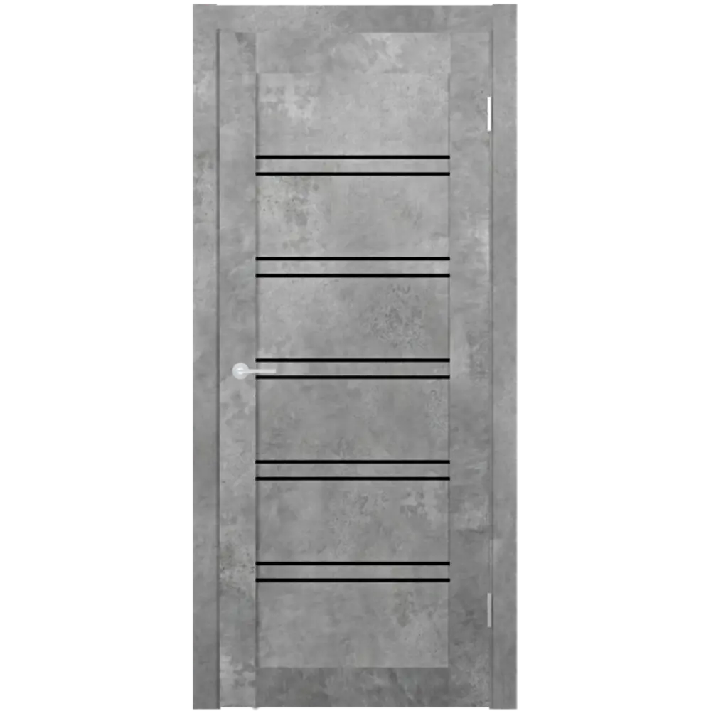 Фото Дверь межкомнатная Unidoors Геометрия 28 ПО остеклённая 80х200см ПВХ цвет бетон светлый без замка и петель Фото Дверь межкомнатная Unidoors Геометрия 28 ПО остеклённая 80х200см ПВХ цвет бетон светлый без замка и петель