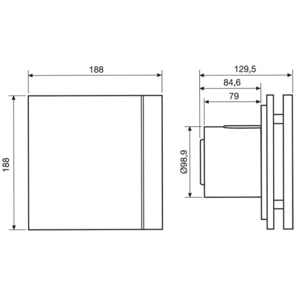 Фото Вентилятор вытяжной S&P Silent-100 CZ grey design-4C D100 мм 26 дБ 85 м³/ч обратный клапан цвет серый Фото Вентилятор вытяжной S&P Silent-100 CZ grey design-4C D100 мм 26 дБ 85 м³/ч обратный клапан цвет серый