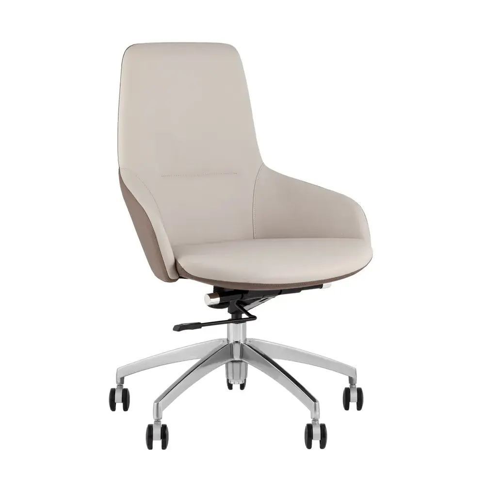 Фото 6 Офисное кресло Stool group Soulo 66x100.5x63 см эко кожа цвет бежевый, коричневый Фото 6 Офисное кресло Stool group Soulo 66x100.5x63 см эко кожа цвет бежевый, коричневый