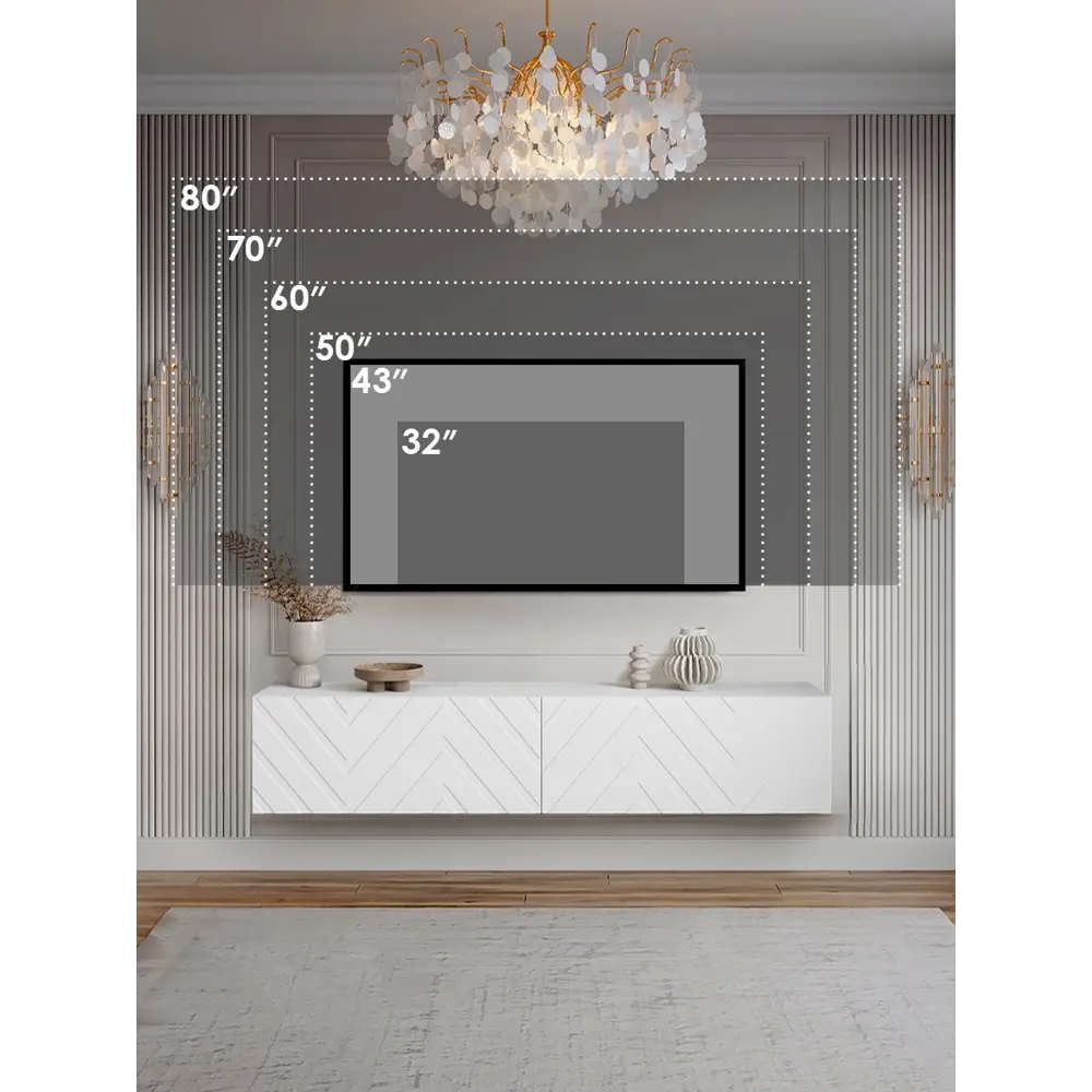 Фото 3 Тумба под телевизор Puzzlemebel Алессио 150x30x27 см ЛДСП цвет белый Фото 3 Тумба под телевизор Puzzlemebel Алессио 150x30x27 см ЛДСП цвет белый