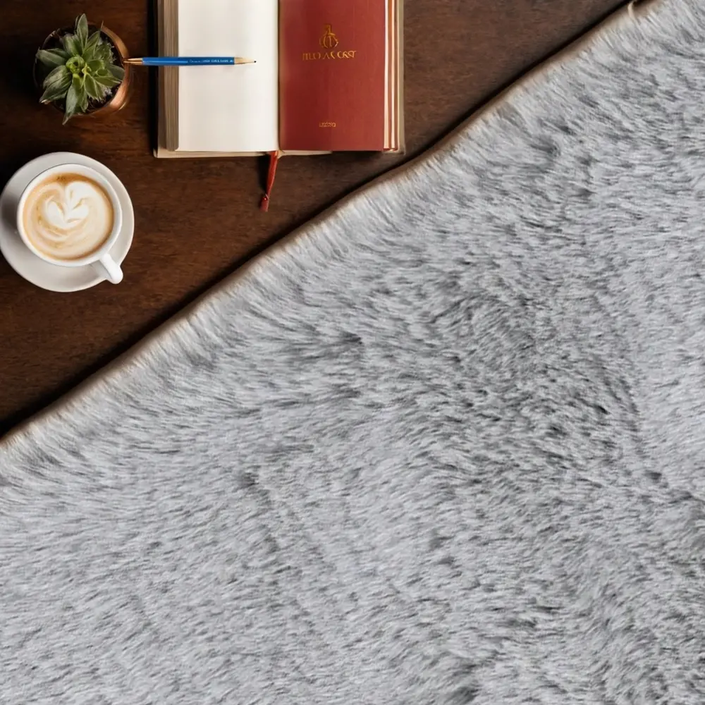 Фото Ковер Raschel Carpet Кролик 1000A T9082_Grey 120x180 см полиэстер цвет серый Фото Ковер Raschel Carpet Кролик 1000A T9082_Grey 120x180 см полиэстер цвет серый