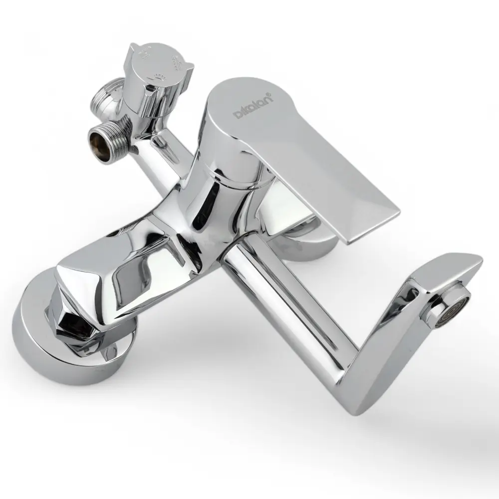 Фото 5 Душевая система DIKALAN D9072-1 однорычажный смеситель с тропическим душем цвет хром/белый