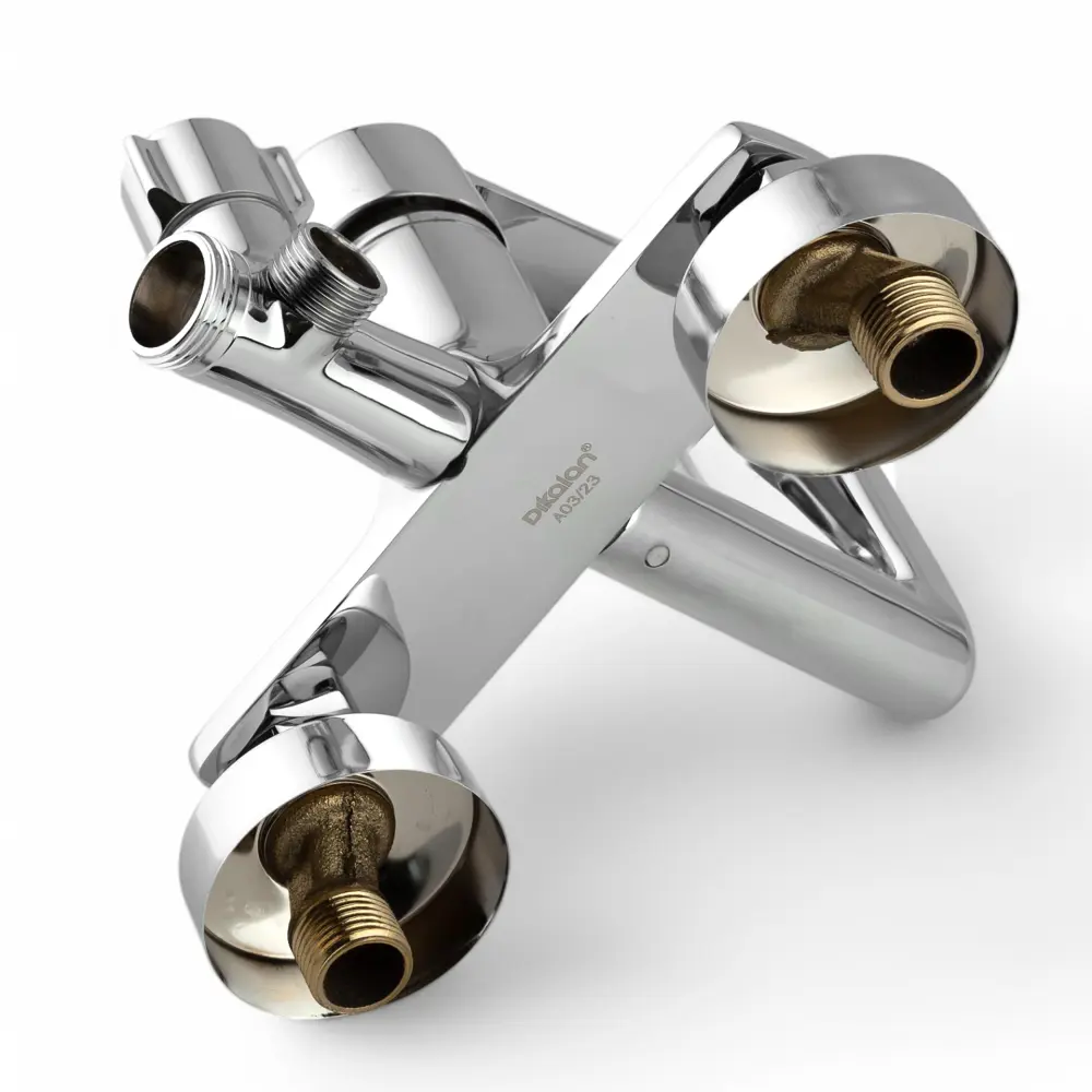 Фото 6 Душевая система DIKALAN D9072-1 однорычажный смеситель с тропическим душем цвет хром/белый