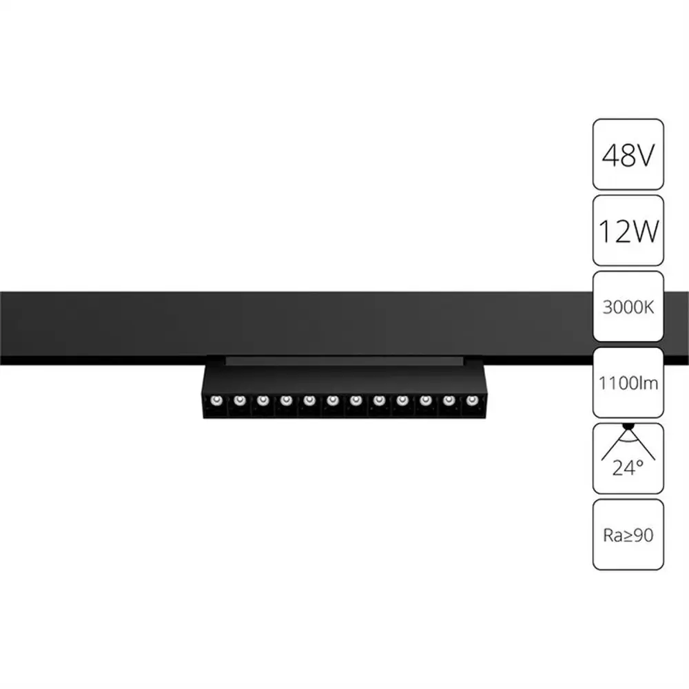 Фото 2 Трековый светильник линейный светодиодный Arte lamp Ar_a4678pl-1bk 12 Вт магнитный теплый белый (желтый) свет цвет черный Фото 2 Трековый светильник линейный светодиодный Arte lamp Ar_a4678pl-1bk 12 Вт магнитный теплый белый (желтый) свет цвет черный