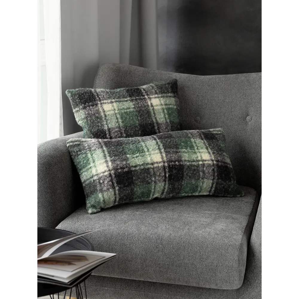 Фото 3 Декоративная наволочка Denastia New Era Collection U000484, 45x45 см, искусственный мех, цвет зеленый Фото 3 Декоративная наволочка Denastia New Era Collection U000484, 45x45 см, искусственный мех, цвет зеленый