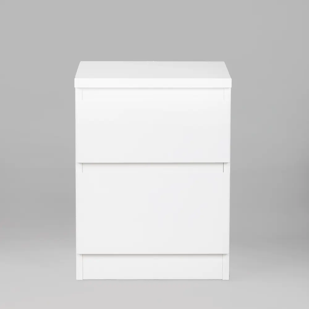 Фото 4 Тумба прикроватная Гуд Лакк Кастор 37.3x49.2x39.6 см 2 ящика цвет белый Фото 4 Тумба прикроватная Гуд Лакк Кастор 37.3x49.2x39.6 см 2 ящика цвет белый