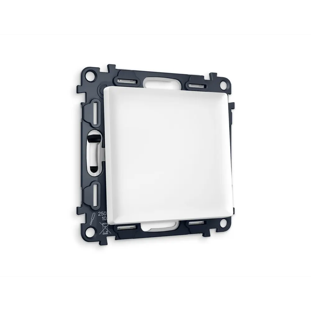 Фото 2 Выключатель перекрестный встраиваемый Ambrella volt Альфа MA121030 1 клавиша цвет белый матовый Фото 2 Выключатель перекрестный встраиваемый Ambrella volt Альфа MA121030 1 клавиша цвет белый матовый