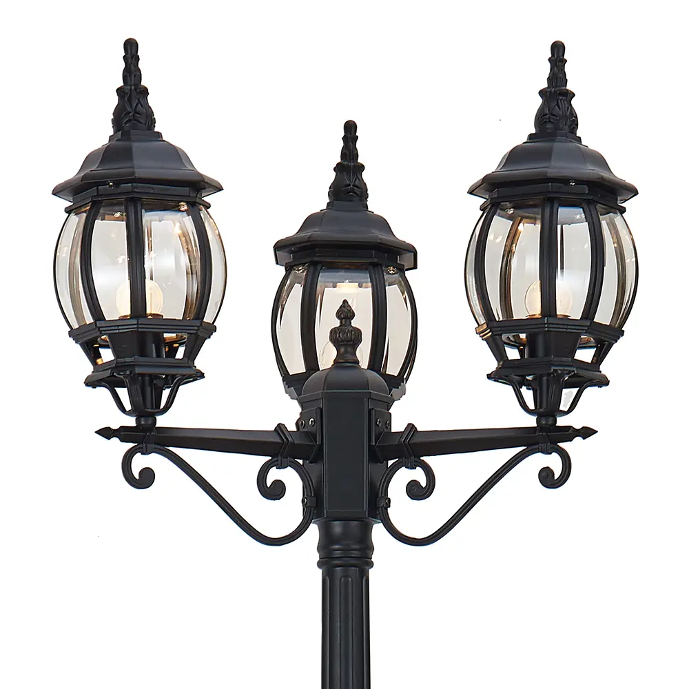 Фото 3 Фонарный столб уличный Feron 8115/pl8115 Fe_11214 100 Вт 212 см IP44 цвет черный Фото 3 Фонарный столб уличный Feron 8115/pl8115 Fe_11214 100 Вт 212 см IP44 цвет черный