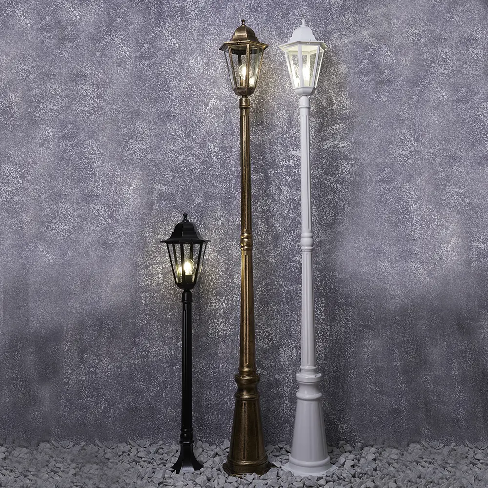 Фото Фонарный столб уличный Feron 6211/pl6211 Fe_11206 100 Вт 213 см IP44 цвет золотистый Фото Фонарный столб уличный Feron 6211/pl6211 Fe_11206 100 Вт 213 см IP44 цвет золотистый