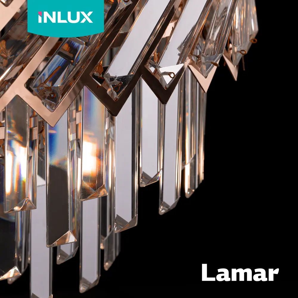 Фото 4 Люстра подвесная Inlux Lamar In30251 8 ламп 20 м² цвет золото Фото 4 Люстра подвесная Inlux Lamar In30251 8 ламп 20 м² цвет золото