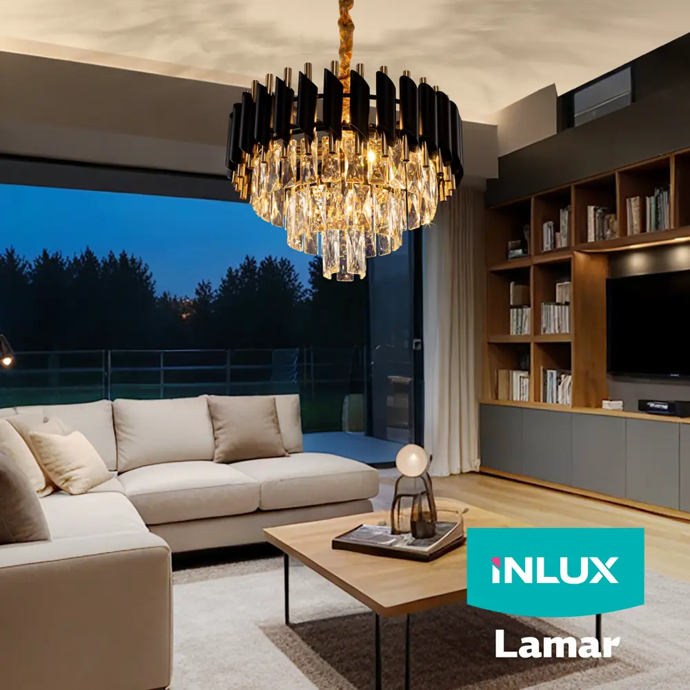 Фото 15 Люстра подвесная Inlux Lamar In30243 5 лампа 17 м² цвет золото, черный Фото 15 Люстра подвесная Inlux Lamar In30243 5 лампа 17 м² цвет золото, черный