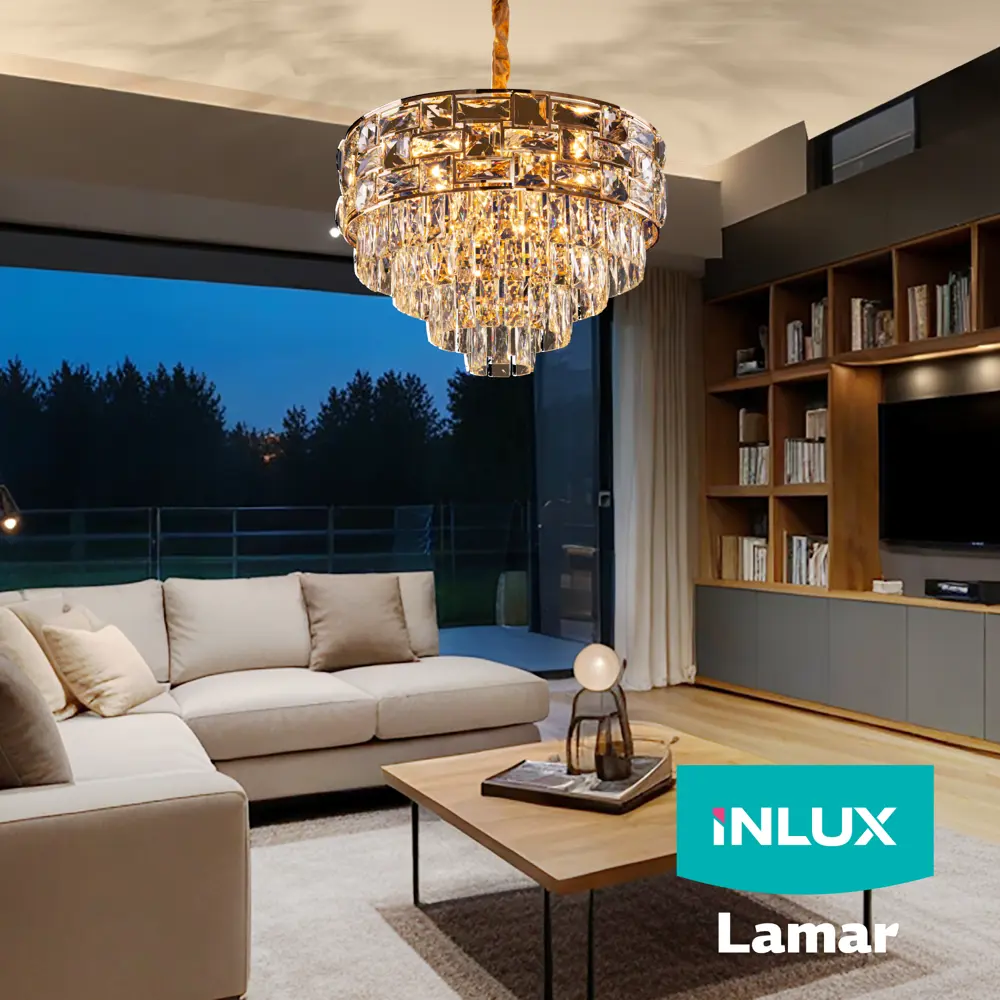 Фото 2 Люстра подвесная Inlux Inlux lamar in30252 хрустальная подвесная люстра золото In30252 8 ламп 20 м² цвет золото Фото 2 Люстра подвесная Inlux Inlux lamar in30252 хрустальная подвесная люстра золото In30252 8 ламп 20 м² цвет золото