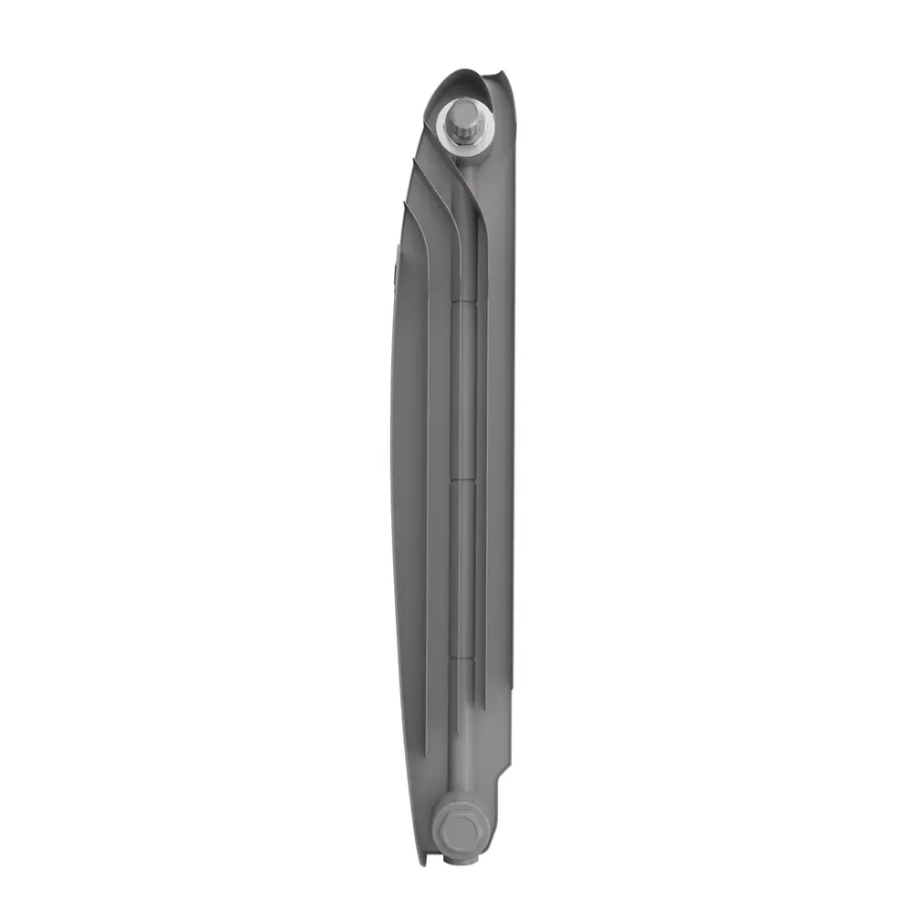 Фото 3 Радиатор секционный Royal Thermo Biliner 500/87 12 секций нижнее подключение биметалл серый