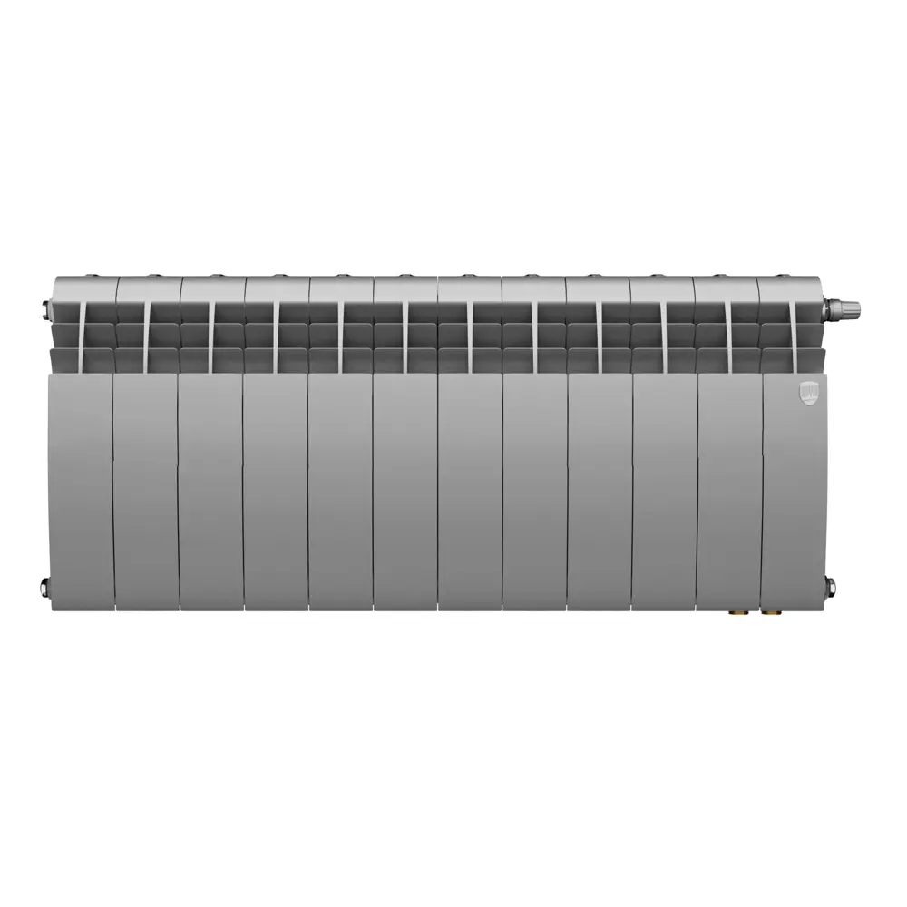 Фото 2 Радиатор секционный Royal Thermo Biliner 350/87 12 секций нижнее подключение биметалл серый Фото 2 Радиатор секционный Royal Thermo Biliner 350/87 12 секций нижнее подключение биметалл серый
