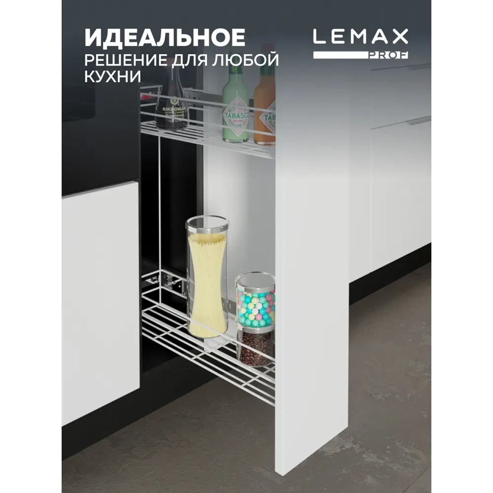 Фото 2 Подставка для бутылок Lemax prof VK-01-150WT 11x47x45 см Сталь цвет белый