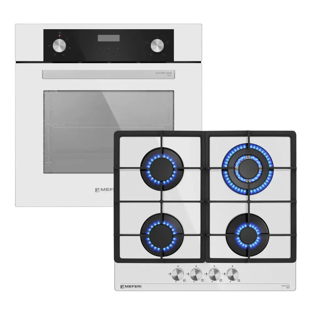 Фото 13 Комплект бытовой техники Meferi MS60WH01 см цвет белый Фото 13 Комплект бытовой техники Meferi MS60WH01 см цвет белый