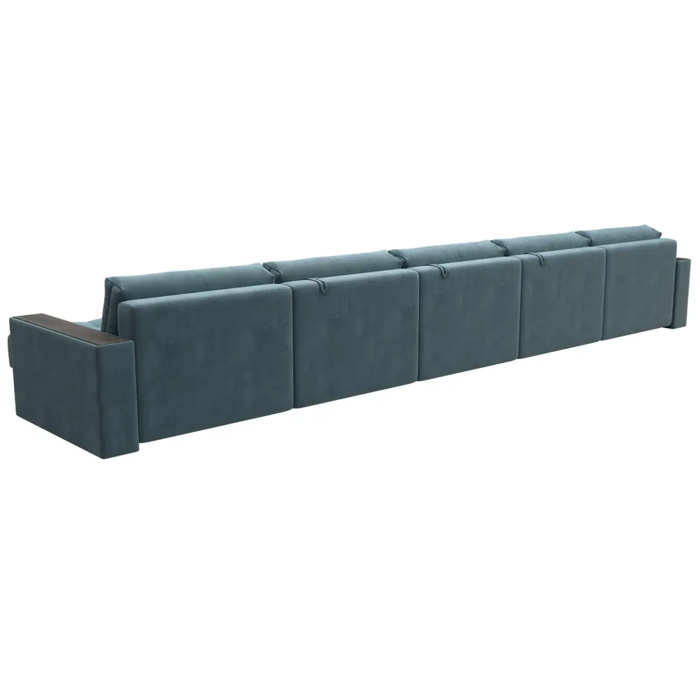 Фото 5 Диван П-образный с декором Лига-049 НПБ Мегалонг Лига диванов 128524 524x90x158 см велюр цвет seven 113 бирюзовый Фото 5 Диван П-образный с декором Лига-049 НПБ Мегалонг Лига диванов 128524 524x90x158 см велюр цвет seven 113 бирюзовый