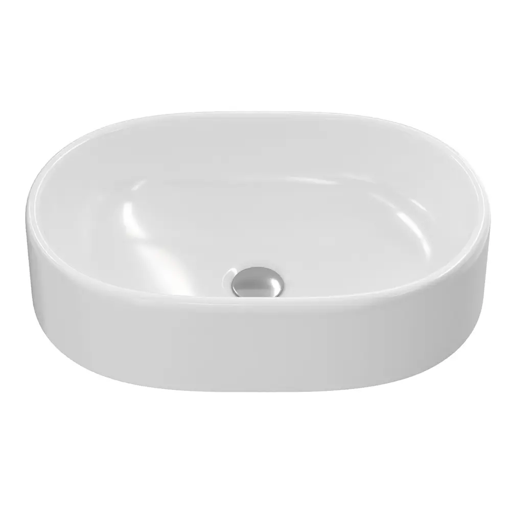 Фото 6 Комплект Teymi 3 в 1: Тумба Helmi 70 F08728 серый камень/дуб + раковина Iva 52 накладная + смеситель Kati высокий, хром F08728